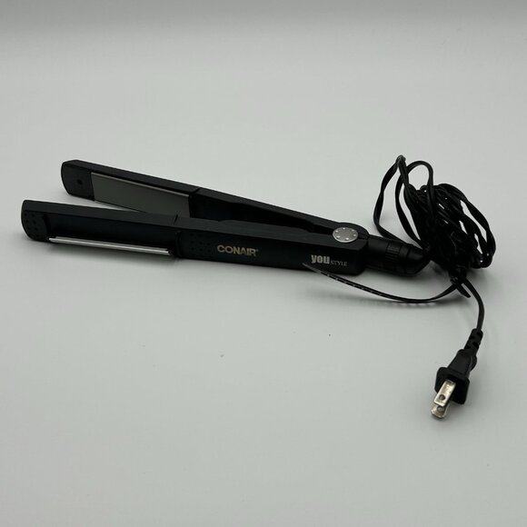 Conair Infiniti You Style 1 Inch Ceramic Flat Iron Hair Styler Black - Pre-Owned - Picture 1 of 6
